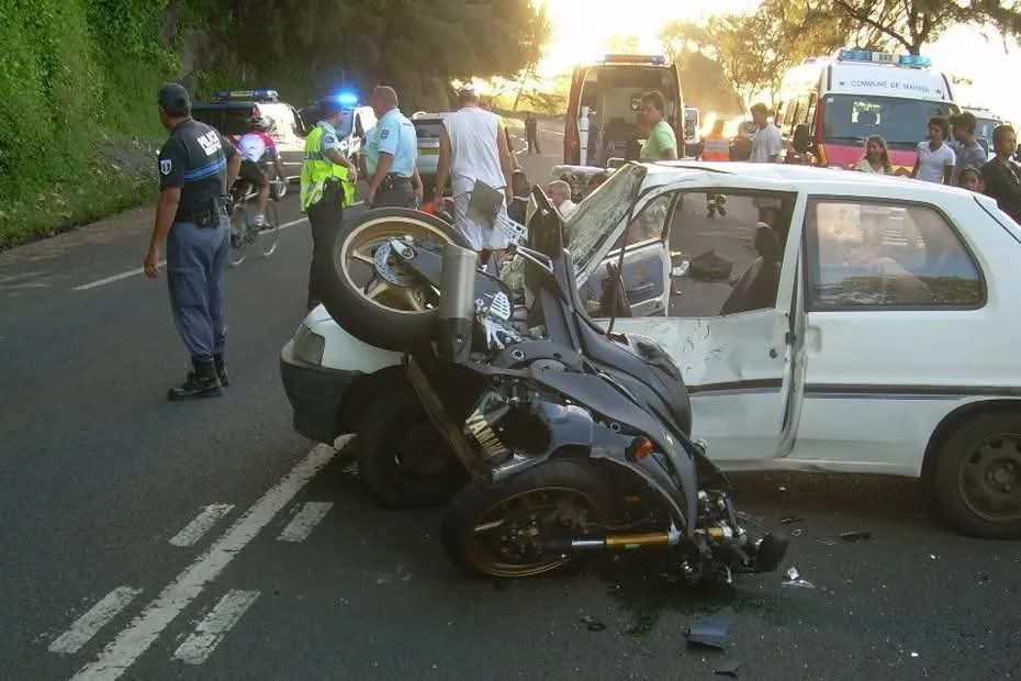 Accident moto Martinique