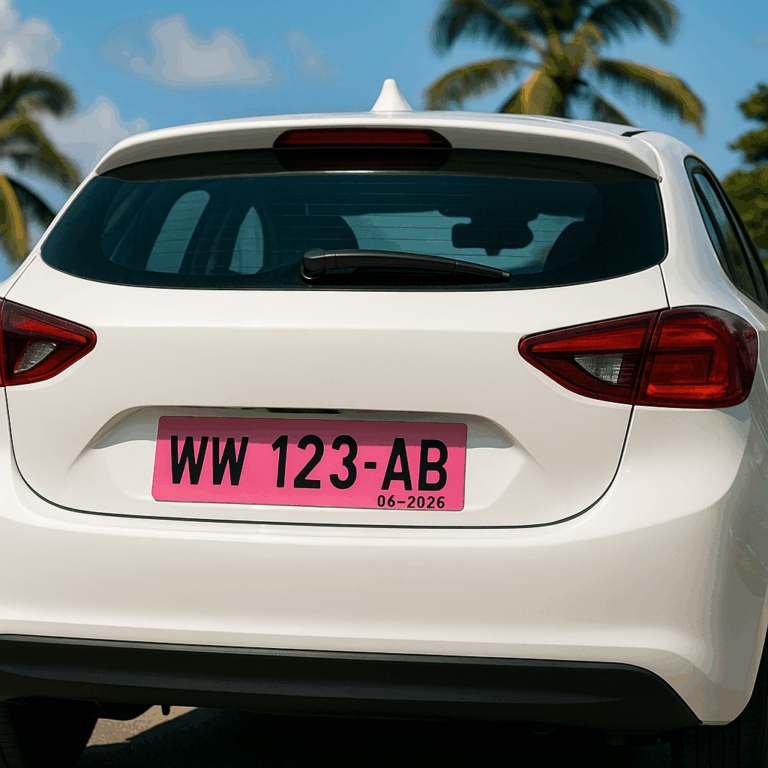 Plaques d’immatriculation roses 2026 : une révolution pour les automobilistes d’Outre-mer