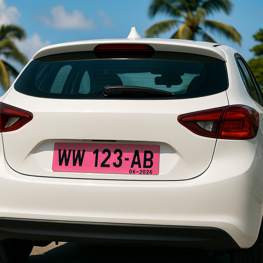 Plaques d’immatriculation roses 2026 : une révolution pour les automobilistes d’Outre-mer