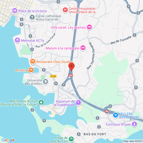 accident N4 Marina carte localisation