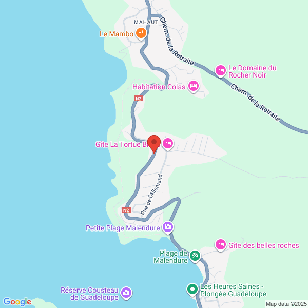 localisation accident moto N2 Mahaut